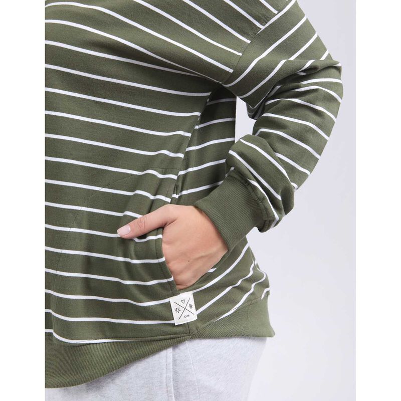 ELM Stripe Lounger Scoop Hoodie image number 2